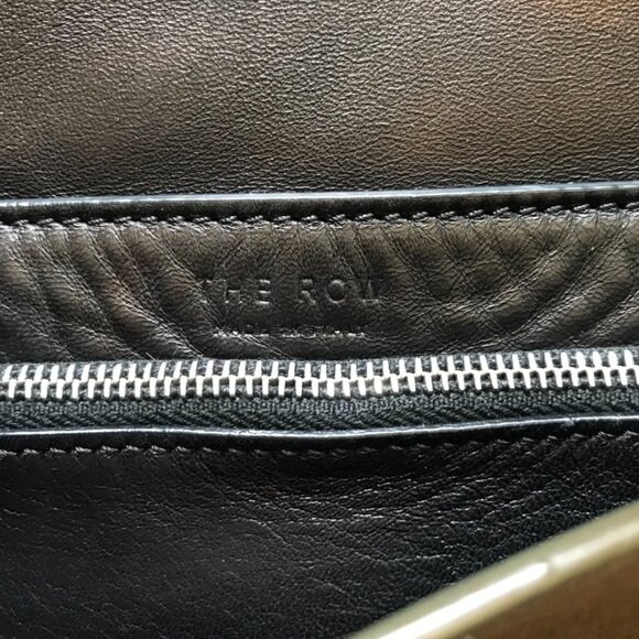 The ROW Sideby Suede Shoulder Messenger Saddle Bag Purse Womens Sage Crossbody - Picture 5 of 16